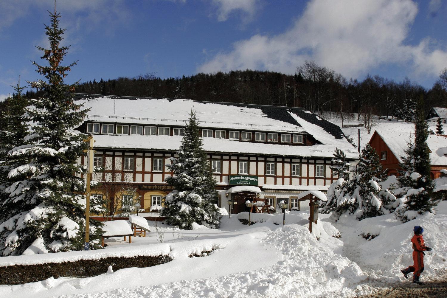 Wanderhotel Sonnebergbaude Waltersdorf  Exterior foto